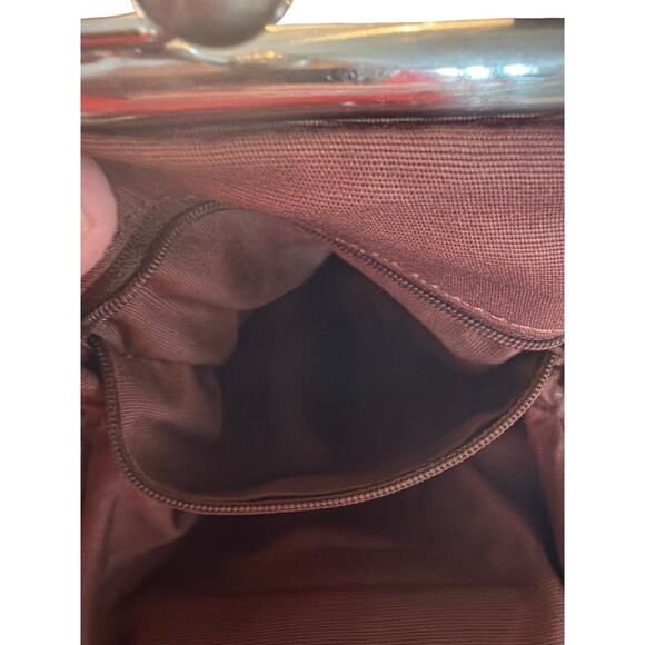 Rare Y2K Guess Leather Kisslock Backpack main image 4